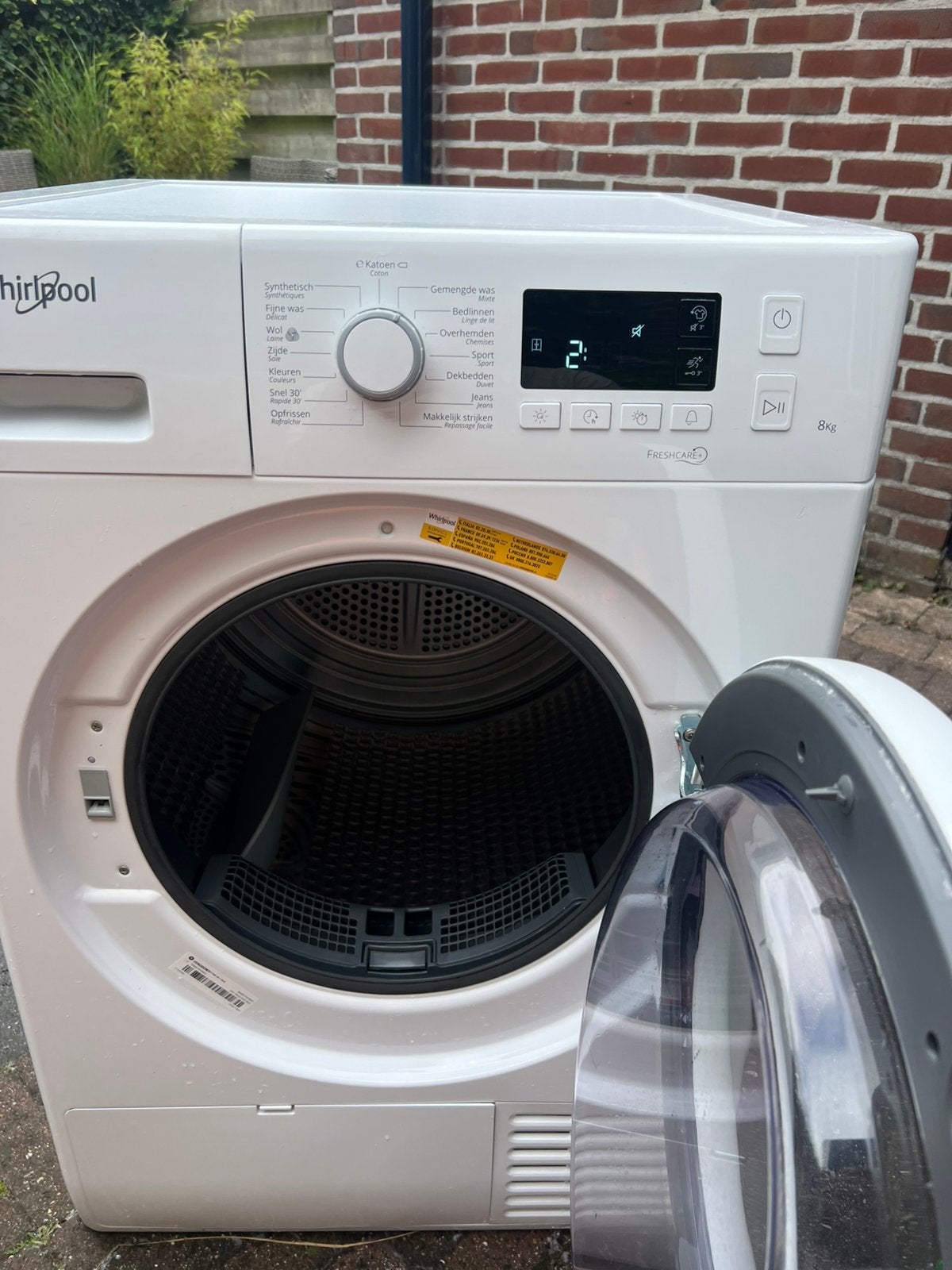 Whirlpool wasdroger, Witgoed en Apparatuur, Wasdrogers, Ophalen of Verzenden, Zo goed als nieuw