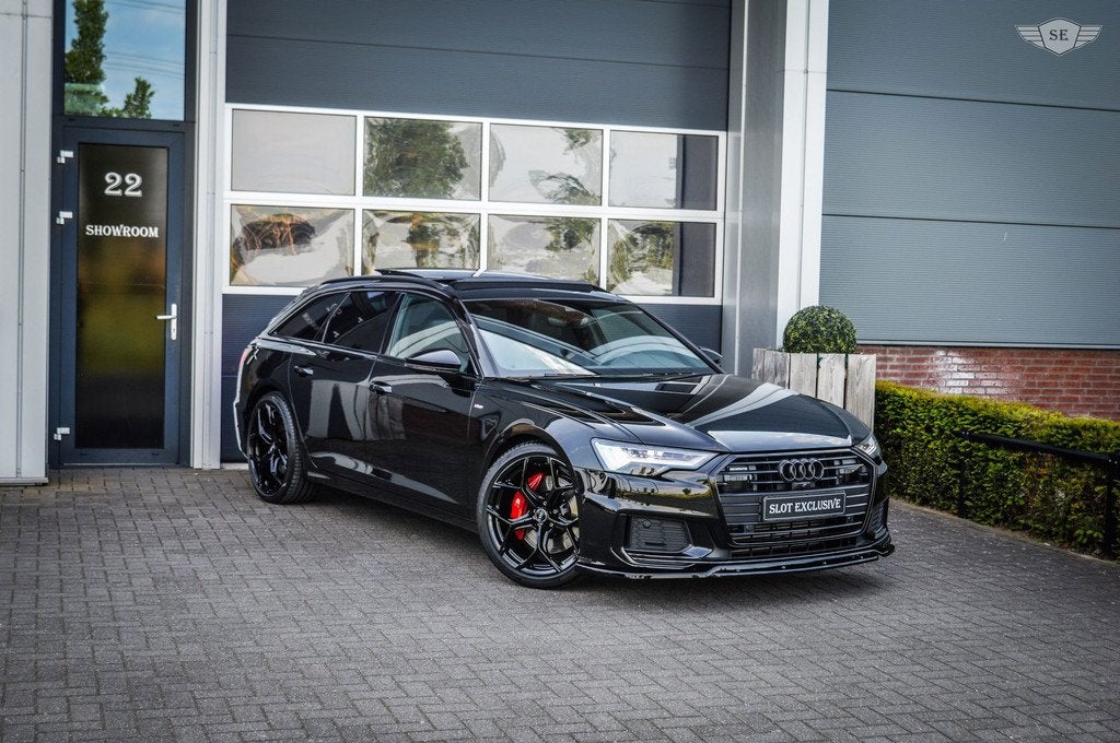 Audi A6 Avant 55 TFSIe|QUATTRO|PROLINE S|COMPETITION|360|PAN, Automaat, Gebruikt, Zwart, 4 cilinders