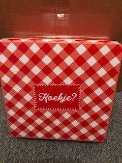 Leuke koekentrommel-opbergtrommel, Ophalen of Verzenden, Zo goed als nieuw, Metaal
