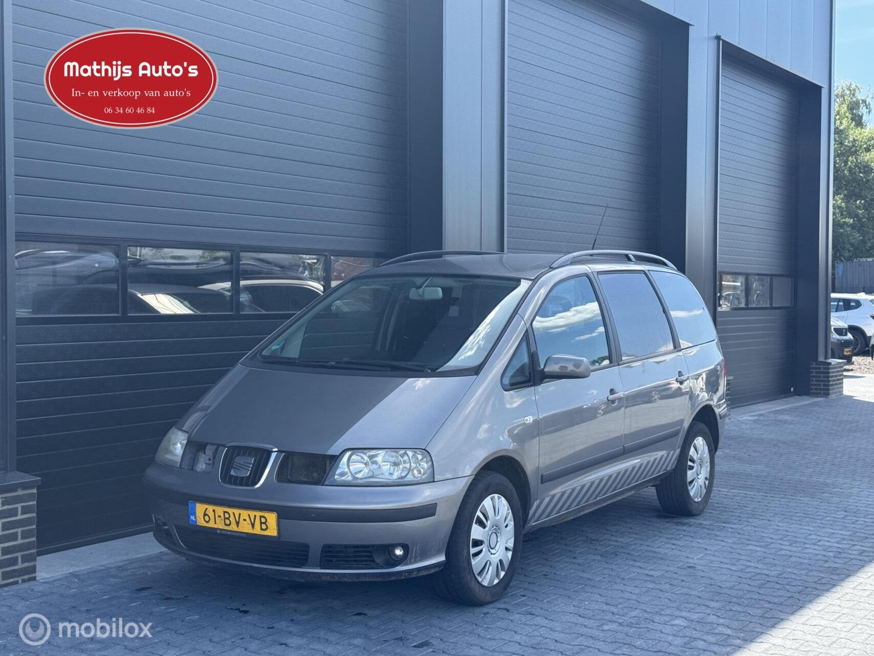 Seat Alhambra 1.9 TDI Reference Grijs kenteken!, Auto's, Voorwielaandrijving, 4 cilinders, 116 pk, Origineel Nederlands