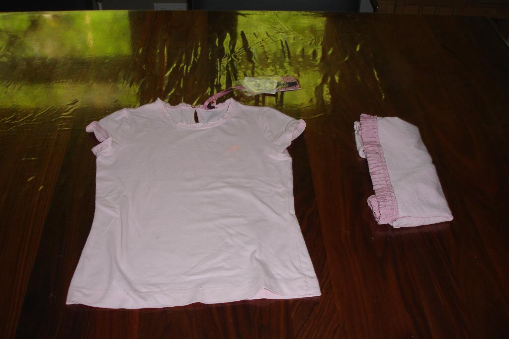 Monnalisa shirt shortsleeve licht roze in maat 140!, Meisje, Ophalen of Verzenden, Zo goed als nieuw, Shirt of Longsleeve