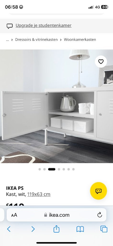 2x IKEA PS Kast, wit, nieuw in onderdelen, Huis en Inrichting, Ophalen, Gebruikt, Modern, Industrieel