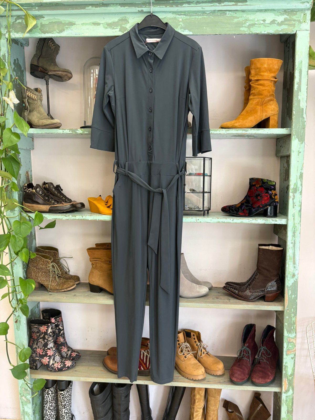 Studio Anneloes jumpsuit maat L travelstof, Kleding | Dames, Ophalen of Verzenden, Zo goed als nieuw, Maat 42/44 (L), Grijs