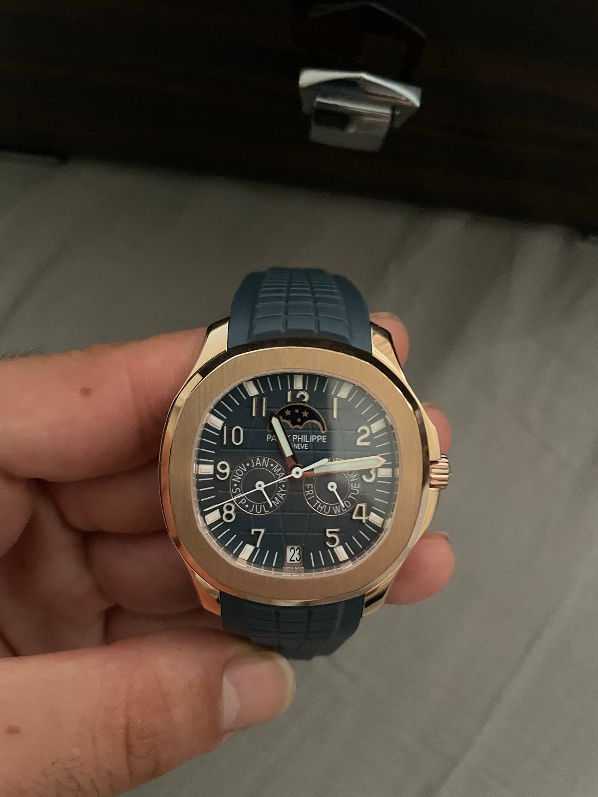 Patek Philippe Aquanaut 5164R-001 Roségoud, Overige merken, Polshorloge, Overige materialen, Ophalen of Verzenden