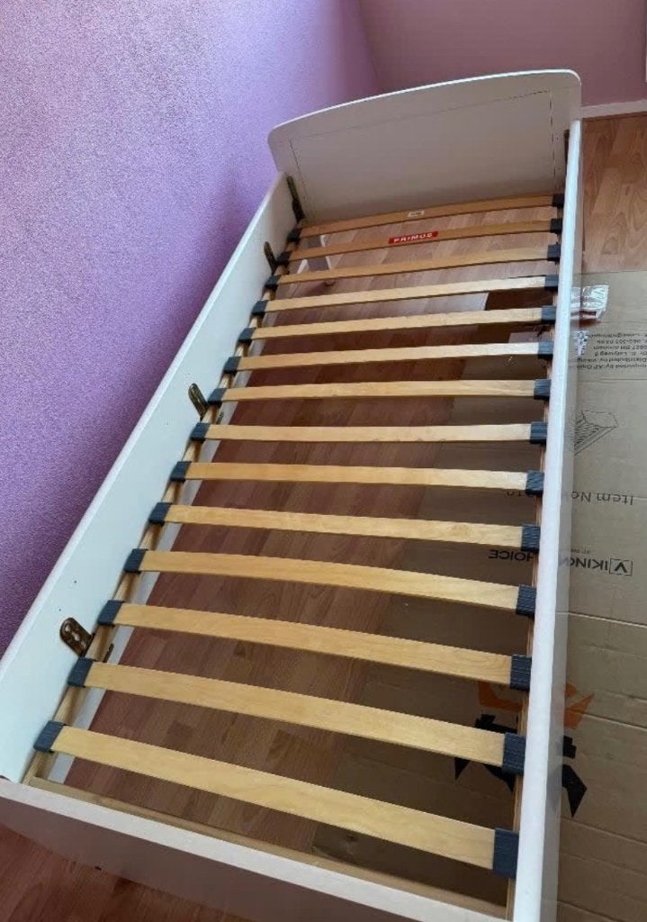 Eenpersoons bed, Ophalen, 90 cm, Eenpersoons, 190 cm of minder
