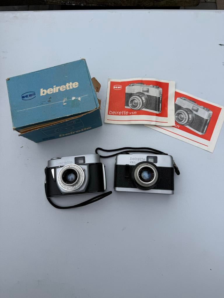 2 vintage Beirette camera’s, Audio, Tv en Foto, Fotocamera's Analoog, Ophalen of Verzenden, Gebruikt, Compact, Overige Merken