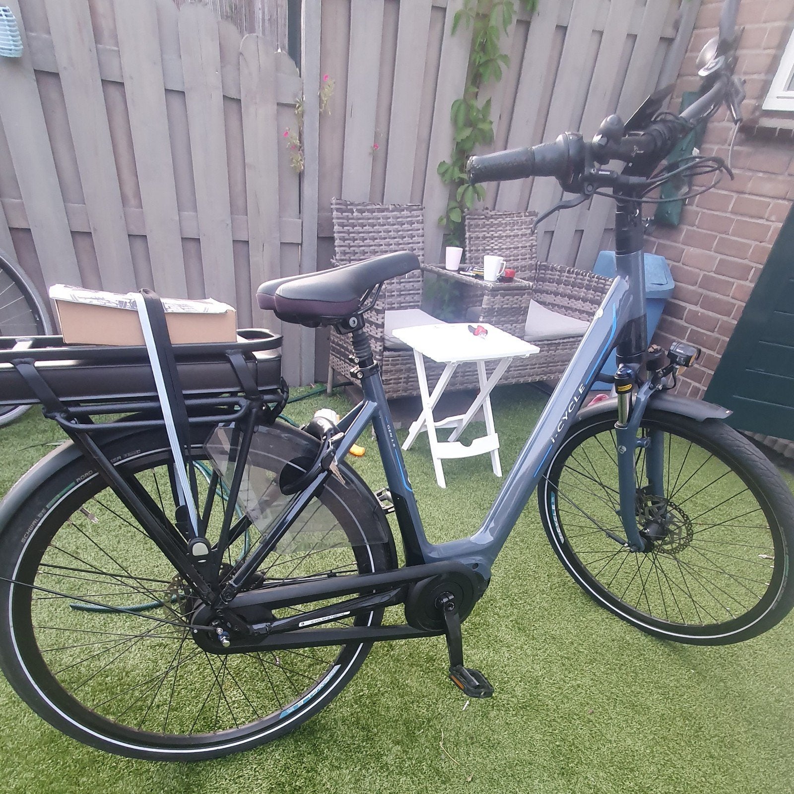 elektrische damesfiets icycle middenmoter frame maat 51 cm, 51 tot 55 cm, Ophalen of Verzenden, Zo goed als nieuw, Overige merken