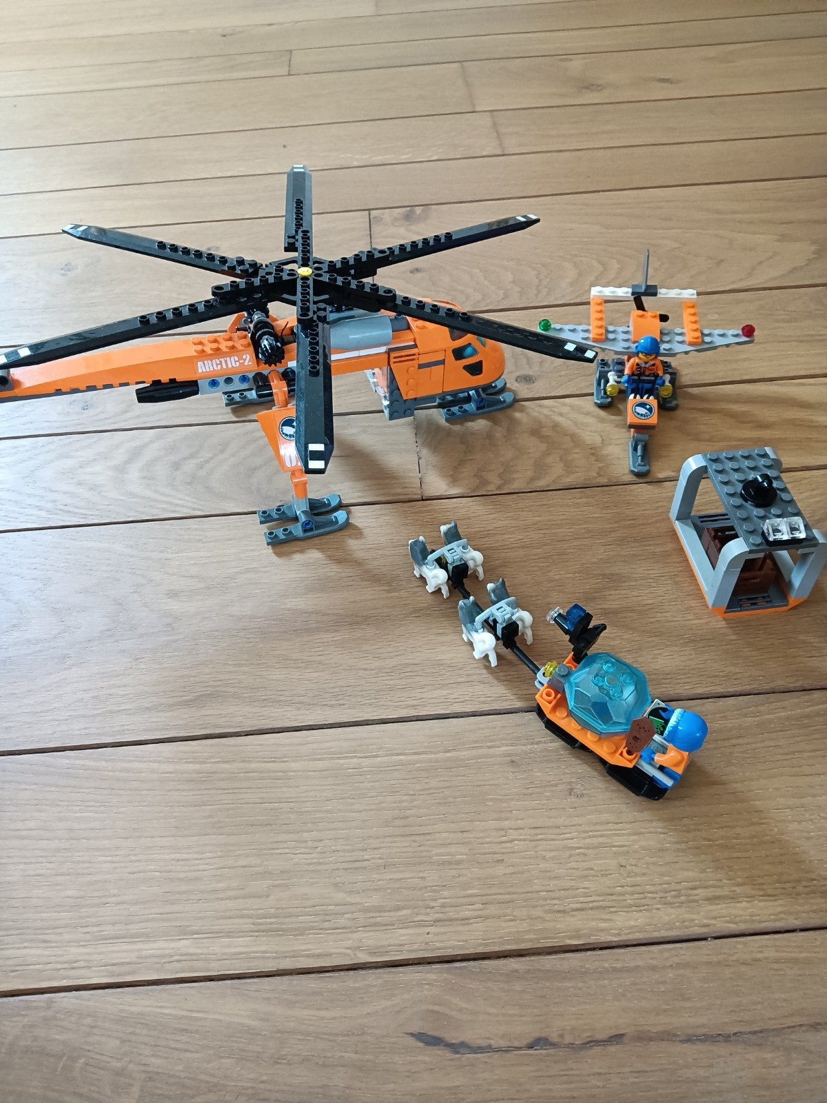 Lego Arctic Set helicopter, Kinderen en Baby's, Speelgoed | Duplo en Lego, Inclusief minifiguren, Lego, Ophalen of Verzenden, Complete set