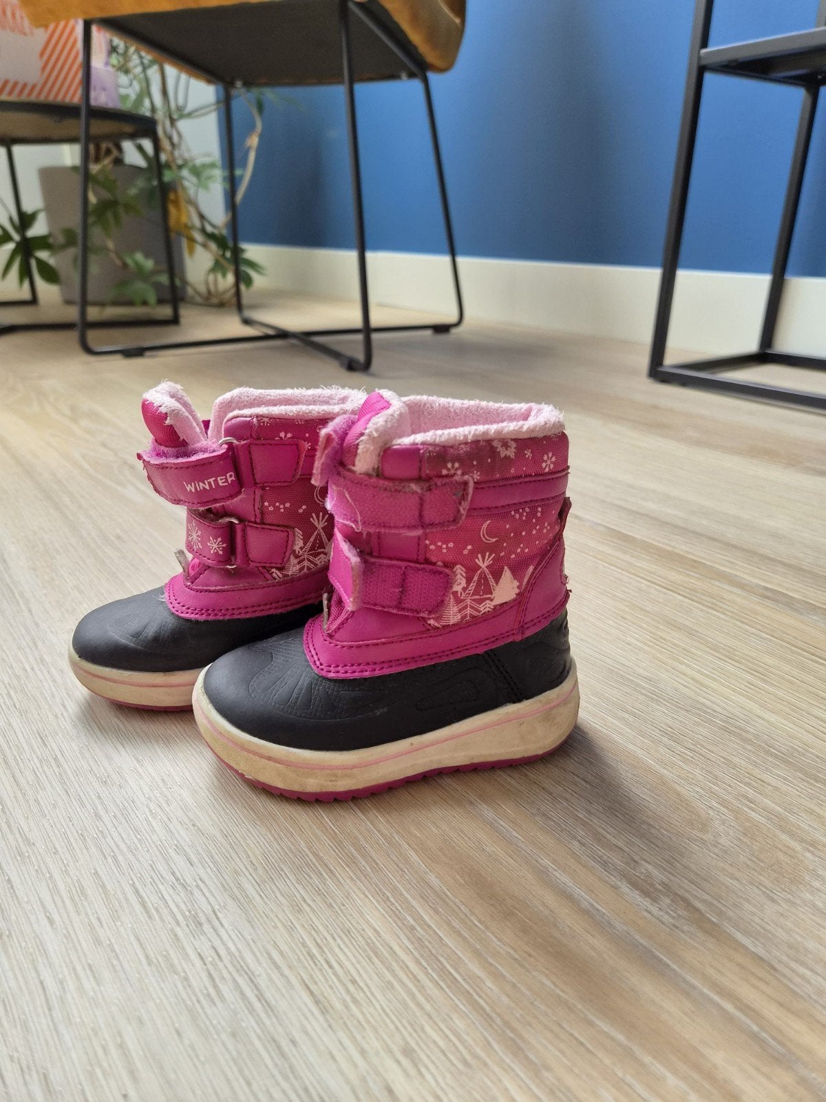 Roze snowboots maat 21 voor meisjes, Ophalen of Verzenden, Gebruikt, Meisje