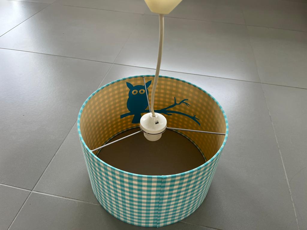 Gratis lampenkap, Ophalen, Blauw, Rond, 25 tot 50 cm