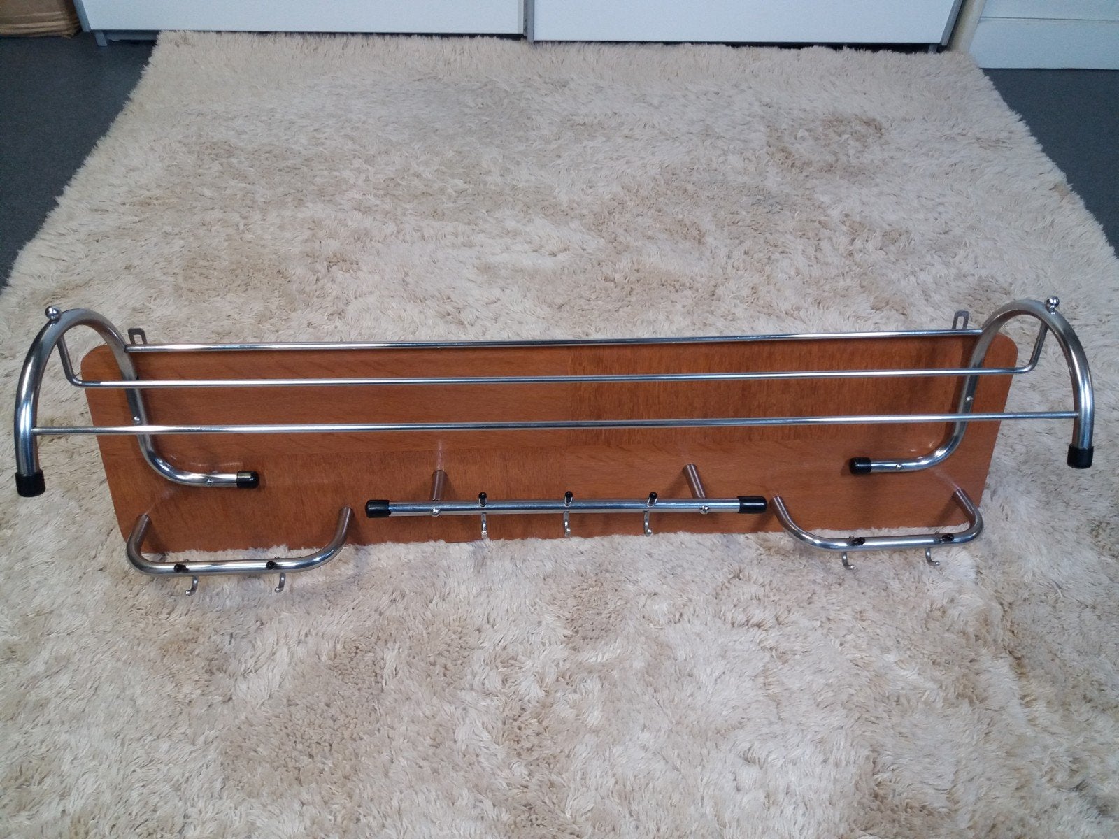 Vintage kapstok met veel ophangmogelijkheden, Wandkapstok, Gebruikt, Ophalen of Verzenden, Minder dan 100 cm