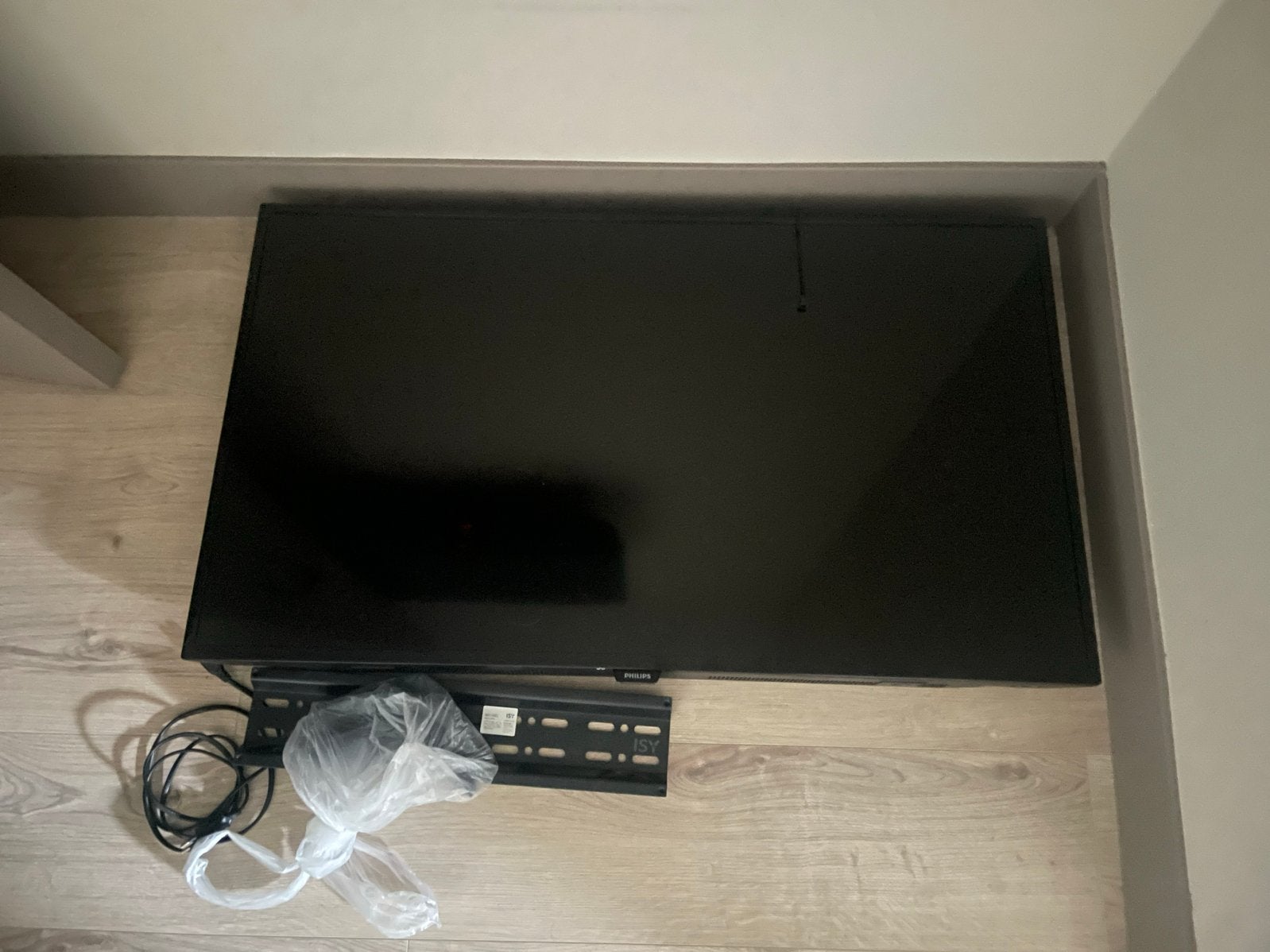 42” Zwarte Philips TV met muurbeugel of poten., Philips, Gebruikt, 50 Hz, LCD