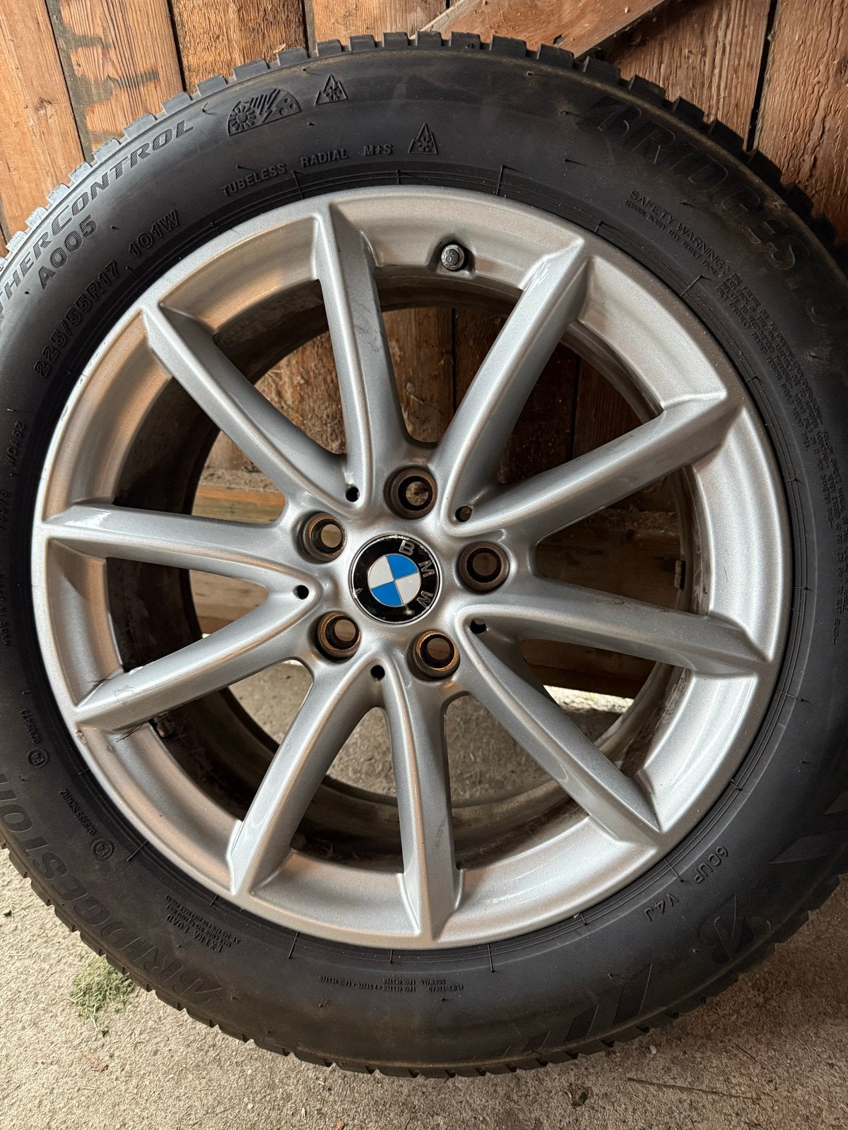 Originele BMW X1 S drive velgen met banden (2019), Ophalen, Gebruikt, Banden en Velgen, 17 inch