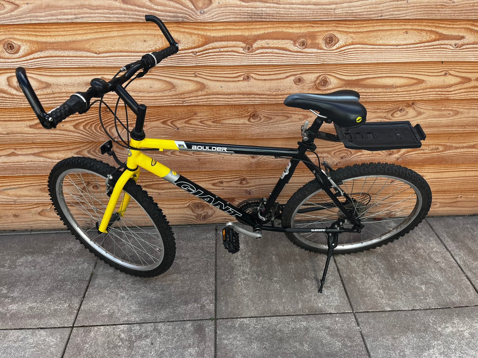 Giant Boulder mountainbike maat L, 21 versnellingen, Ophalen, Gebruikt, Staal, Velgrem