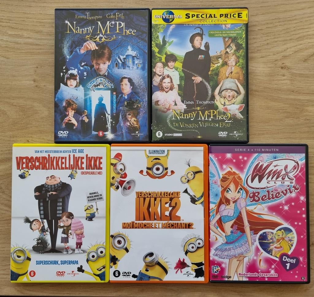 Nancy MC Phee (2 st), Verschrikkelijke Ikke (2 st) en Winx, Cd's en Dvd's, Ophalen of Verzenden, Zo goed als nieuw, Overige typen