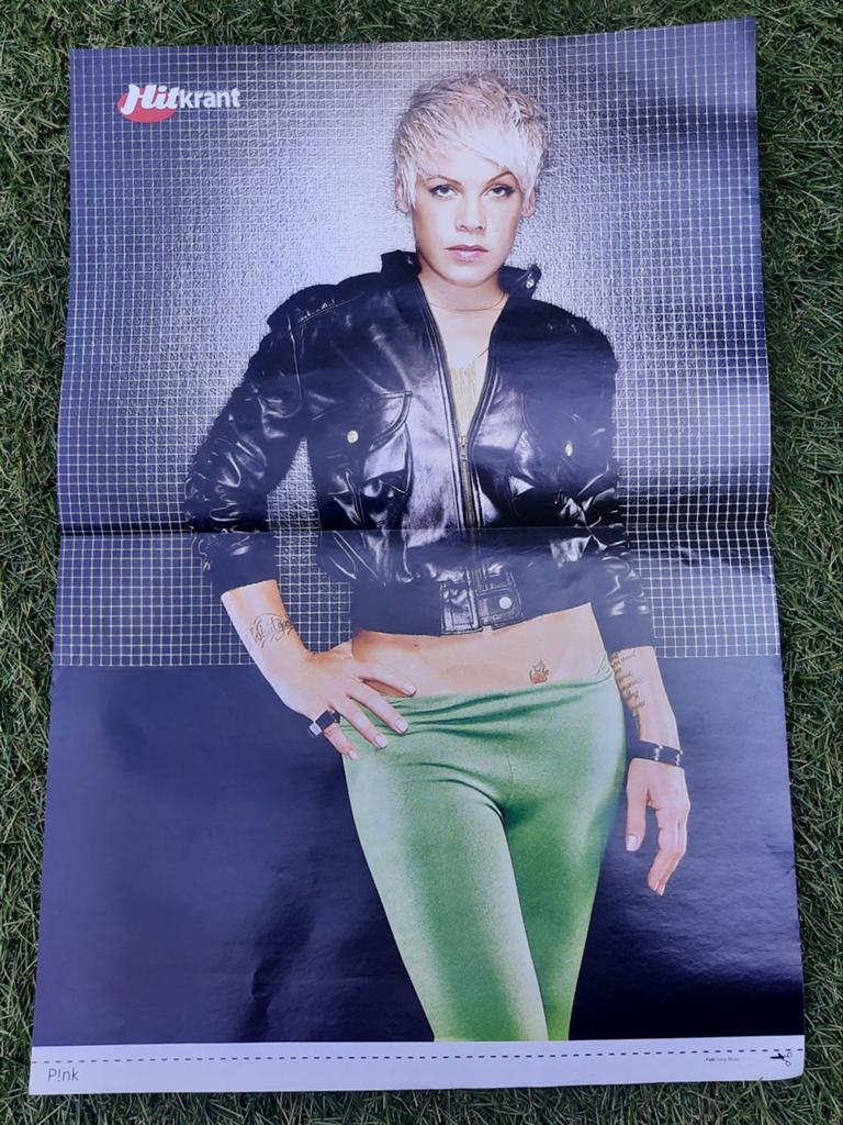 Poster 2x A4 Hitkrant 2008 Pink / Alain Clark / Seann, Ophalen of Verzenden, Gebruikt, A1 t/m A3, Muziek