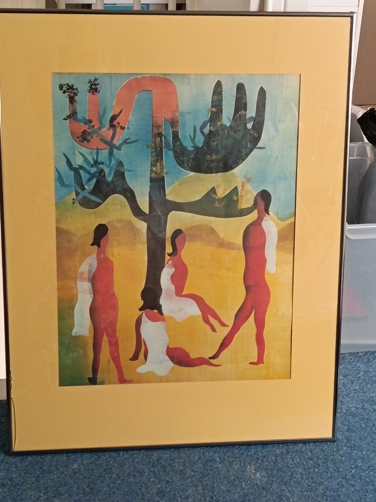 Kunstwerk reproductie Werkman, Antiek en Kunst, Kunst | Schilderijen | Abstract, Ophalen
