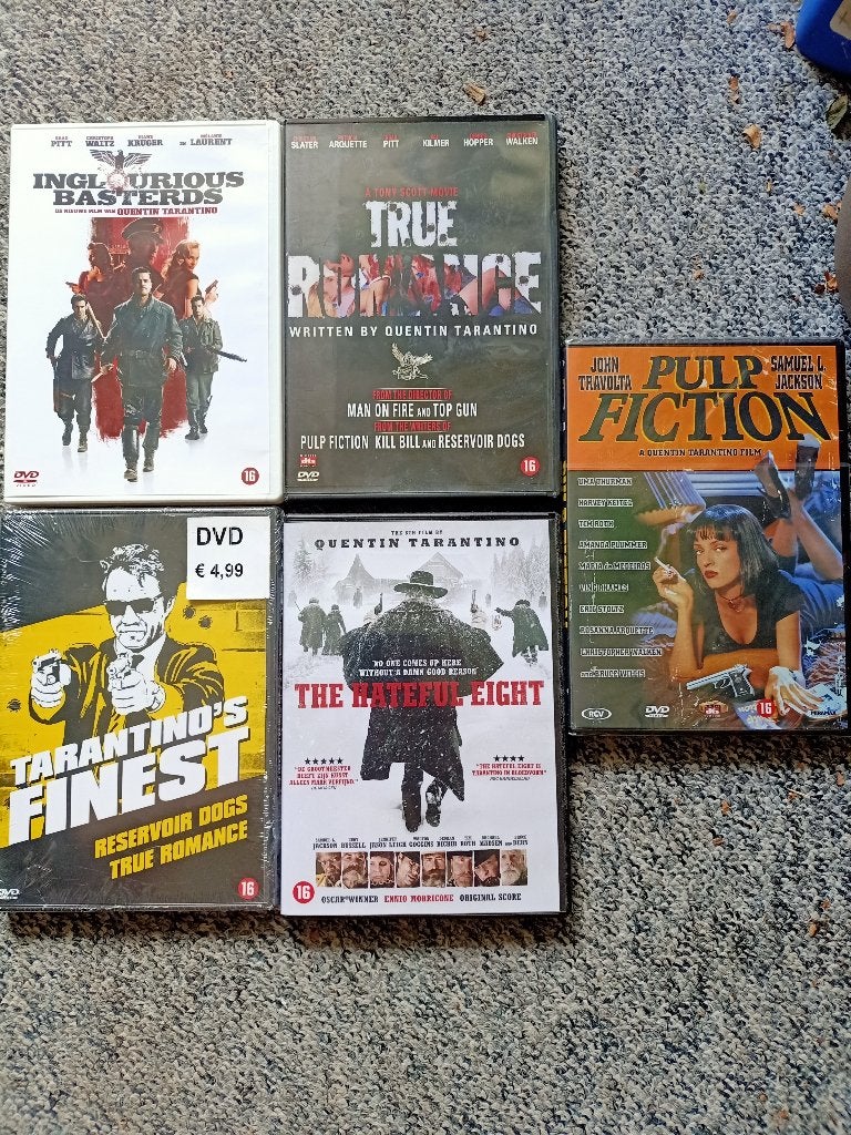 Quentin Tarantino Actie: 4 topfilms voor €10, Vanaf 16 jaar, Nederlands, Ophalen of Verzenden, Zo goed als nieuw