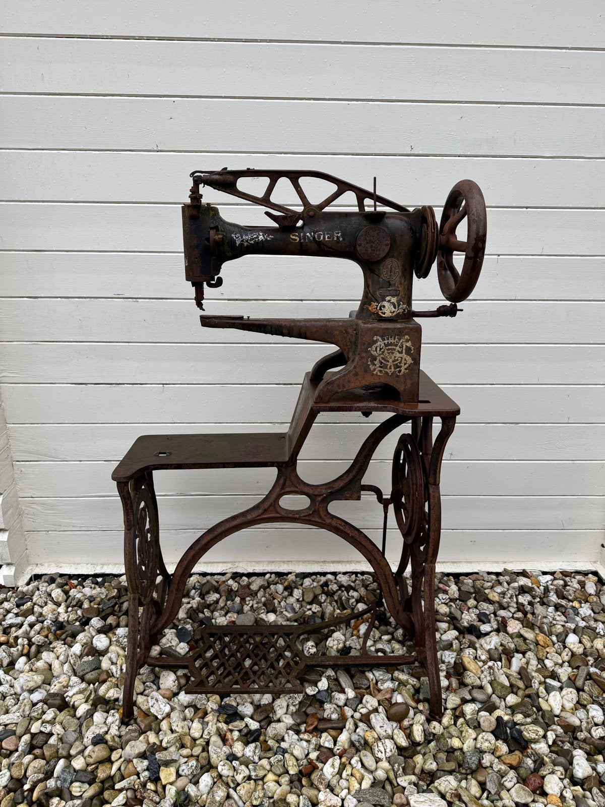 Antieke Singer 29K1 schoenmakers naaimachine 1900, Antiek en Kunst, Antiek | Naaimachines, Ophalen