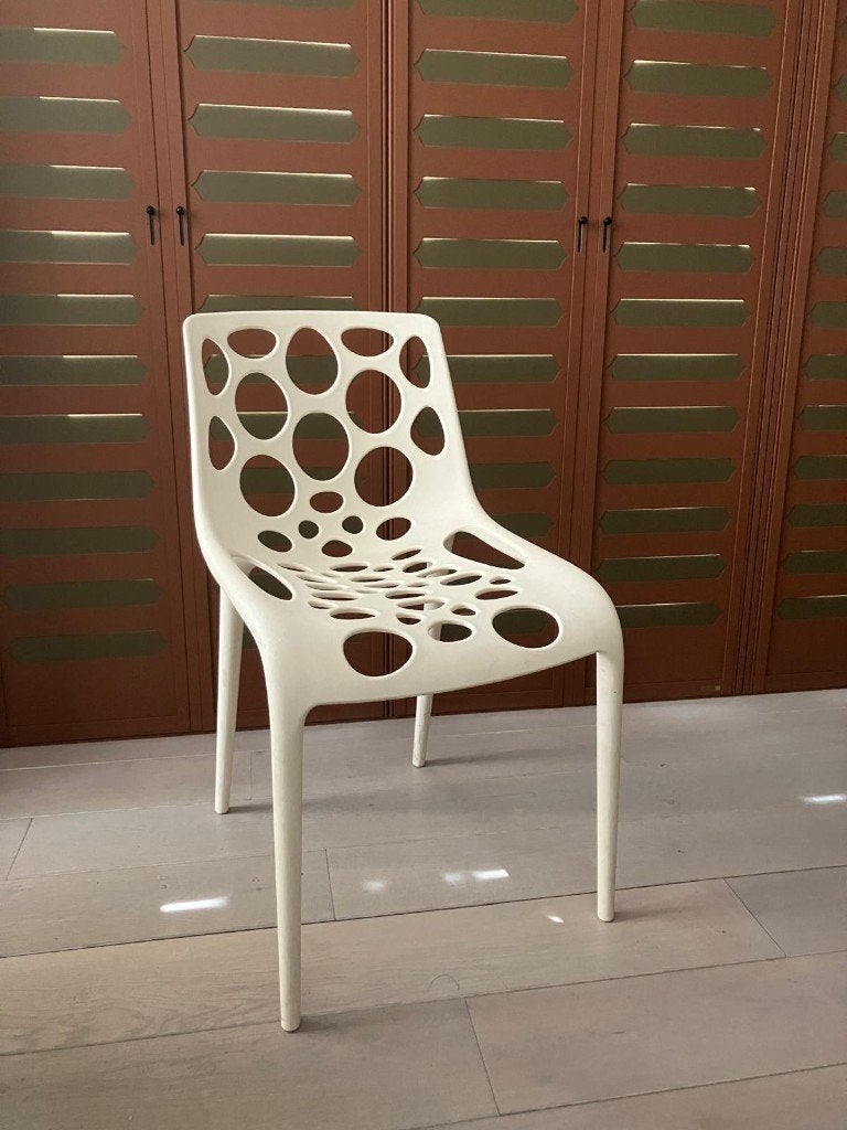 calligaris stoel uit hero series, Ophalen, Zo goed als nieuw, Wit, Eén