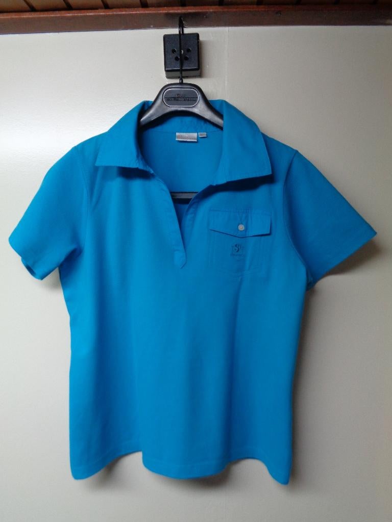 SI COMPANY: turquoise poloshirt, Maat 38/40 (M), SI COMPANY, Blauw, Ophalen of Verzenden