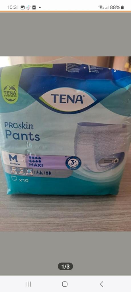 Tena proskin luierbroekje voor volwassenen ,Maat Medium, Ophalen of Verzenden, Nieuw