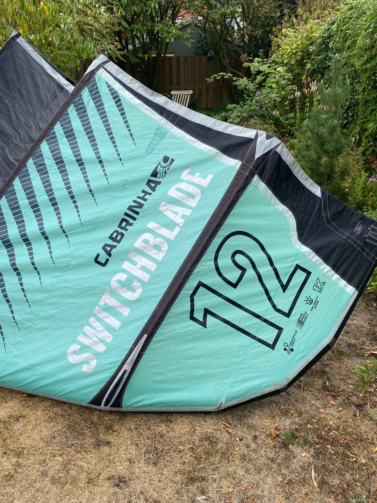 Cabrinha Switchblade 12m2, Watersport en Boten, Kitesurfen, Ophalen, Gebruikt, Geen board, Kite