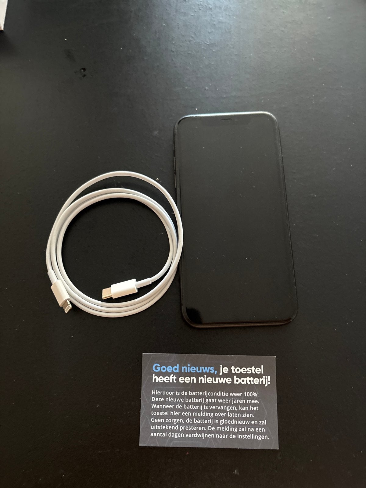 iPhone 11 met nieuwe batterij en oplaadkabel, Telecommunicatie, Ophalen, Zo goed als nieuw, IPhone 11
