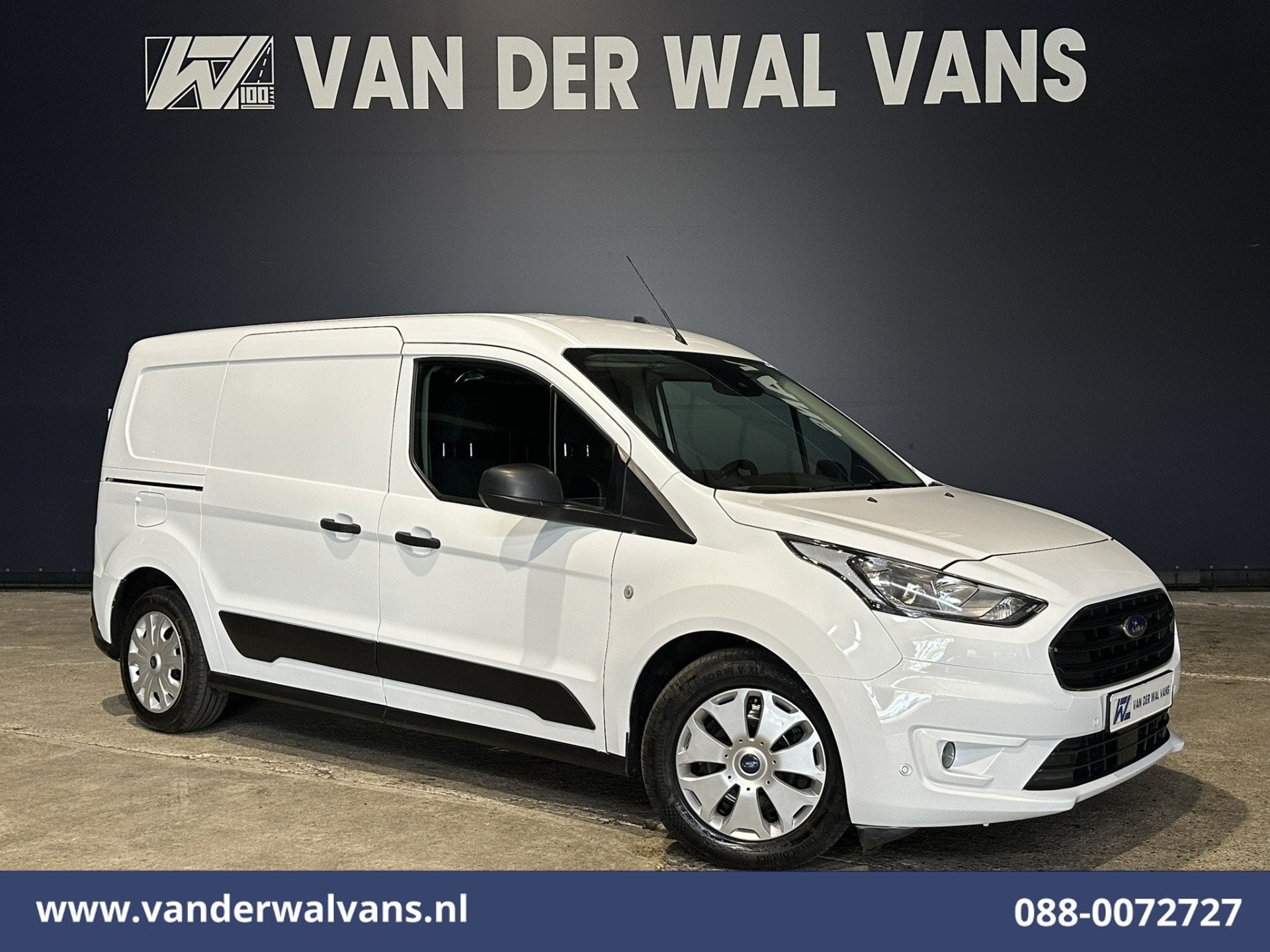 Ford Transit Connect 2.0 TDCI 120pk L2H1 Euro6 Airco | Camer, Auto's, Voorwielaandrijving, Dealer onderhouden, 4 cilinders, Wit