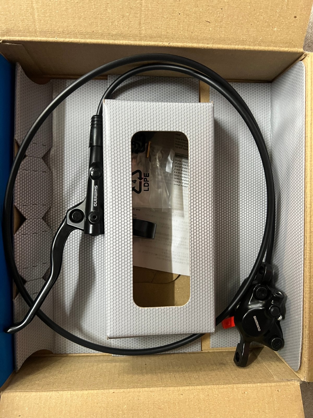 Shimano schijfrem hydraulisch, set, BL-MT200, disc brake, Fietsen en Brommers, Fietsonderdelen, Ophalen, Nieuw