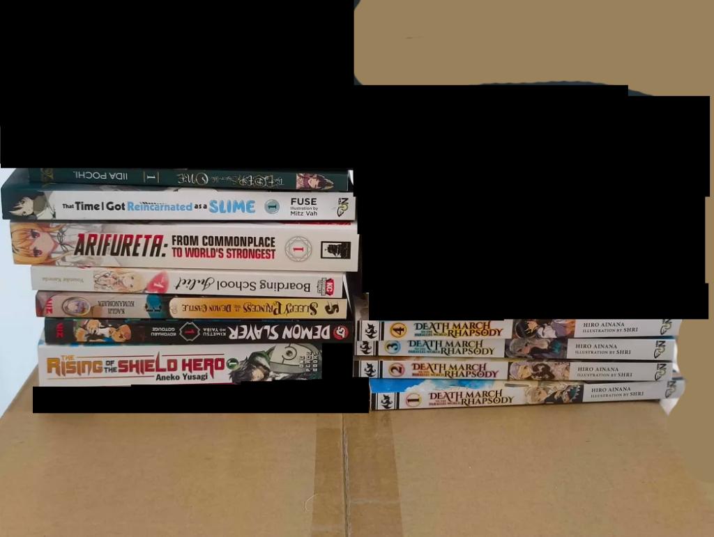 Verschillende manga & light novels, 5 euro per stuk, Meerdere comics, Ophalen of Verzenden, Gelezen, Japan (Manga)