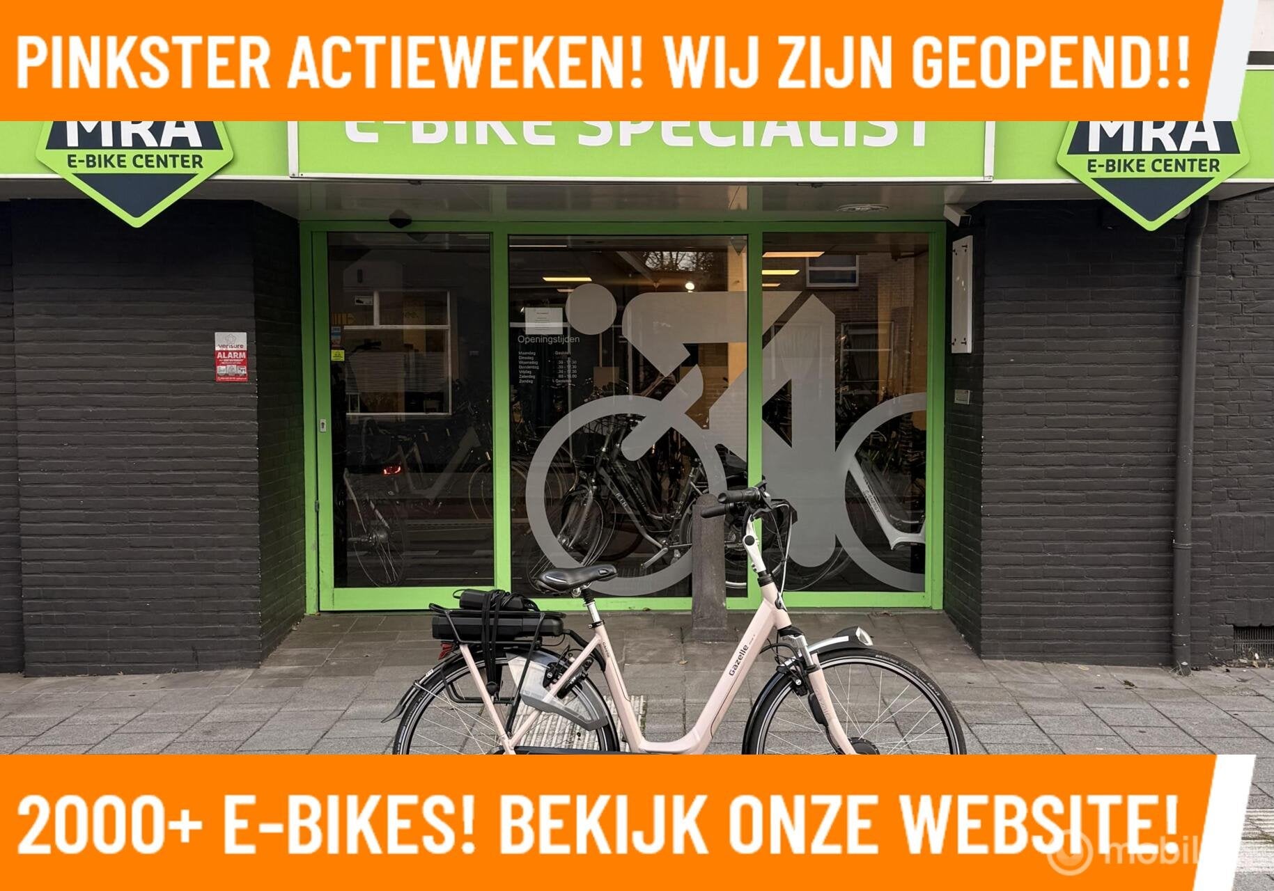 Gazelle Orange C8 Elektrische fiets met voorwiel motor ebike, Fietsen en Brommers, Elektrische fietsen, 51 tot 55 cm, Gazelle