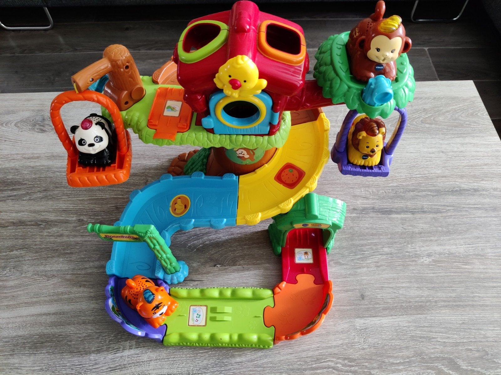 🦁 VTech Zoef Zoef Dieren Boomhuis + 4 dieren 🦁, Kinderen en Baby's, Speelgoed | Vtech, Ophalen of Verzenden, Zo goed als nieuw