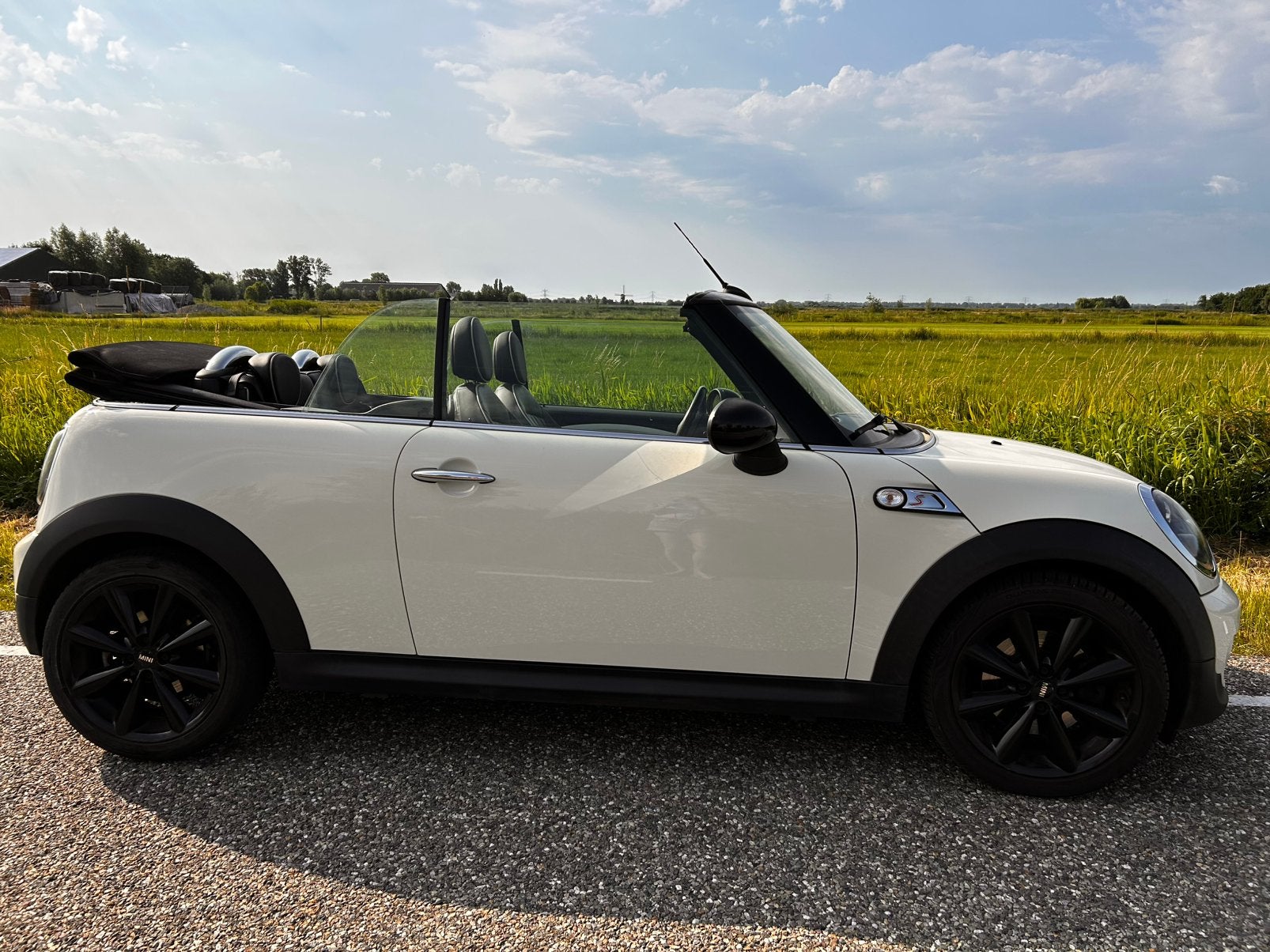 Mooie MINI Cooper S Cabrio 1.6 - nov. 2011, Auto's, 4 cilinders, Cabriolet, 4 stoelen, Wit