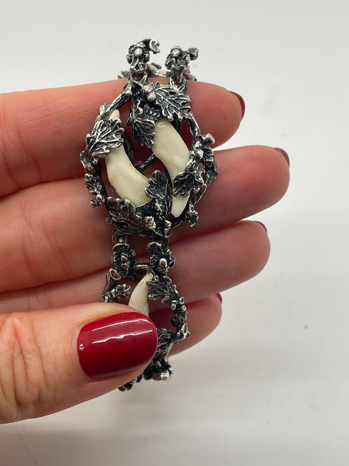 G198 Prachtige vintage trachten armband (zeldzame vondst), Sieraden, Tassen en Uiterlijk, Ophalen of Verzenden, Zilver, Armband