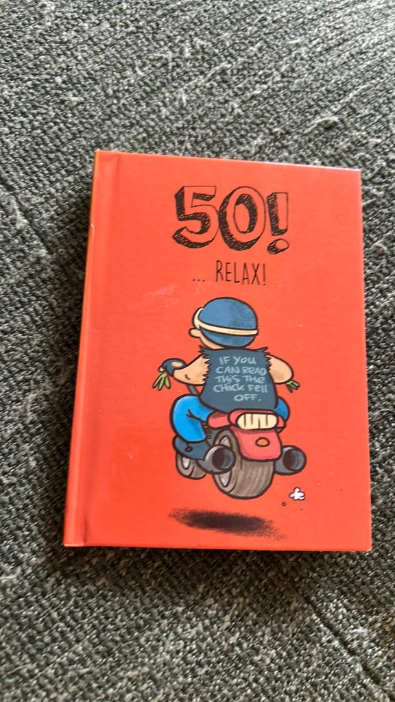 50! ... Relax! Grappig boekje voor 50e verjaardag, Ophalen of Verzenden, Zo goed als nieuw, Anekdotes en Observaties