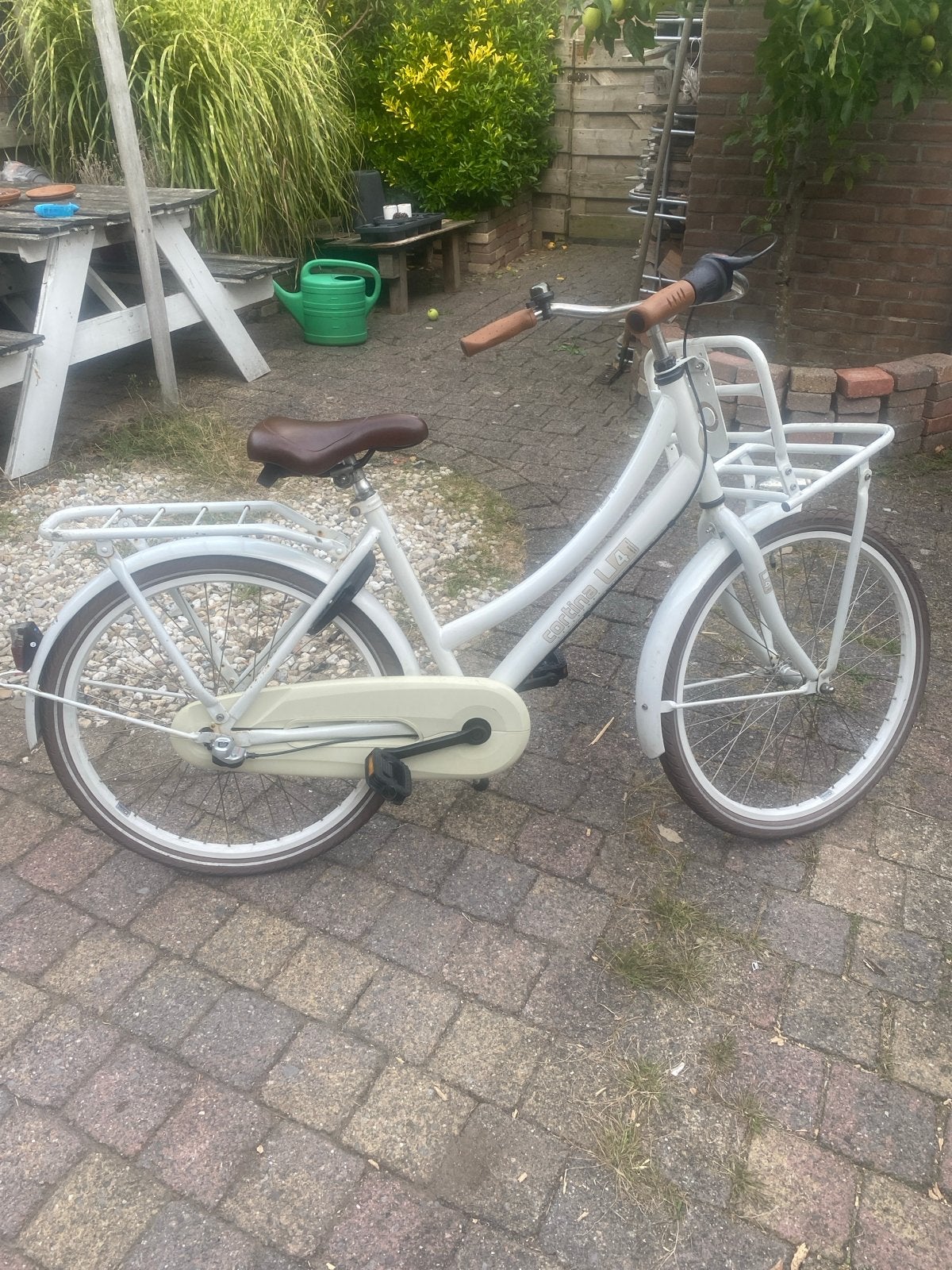 Cortina U4 Transportfiets meisjes - Wit - 3 versnellingen, Ophalen, Terugtraprem, Versnellingen, Gebruikt