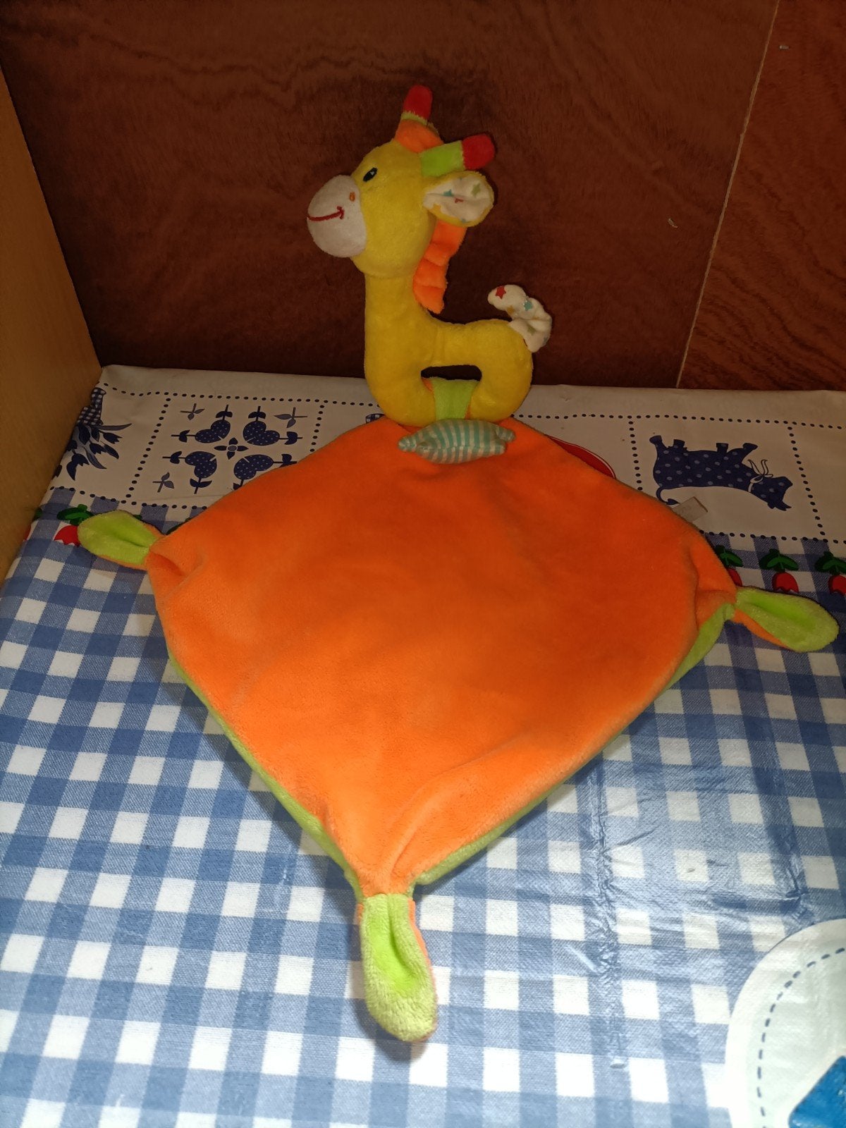 Giraffe knuffeldoekje Nicotoy, Ophalen of Verzenden, Zo goed als nieuw, Overige typen