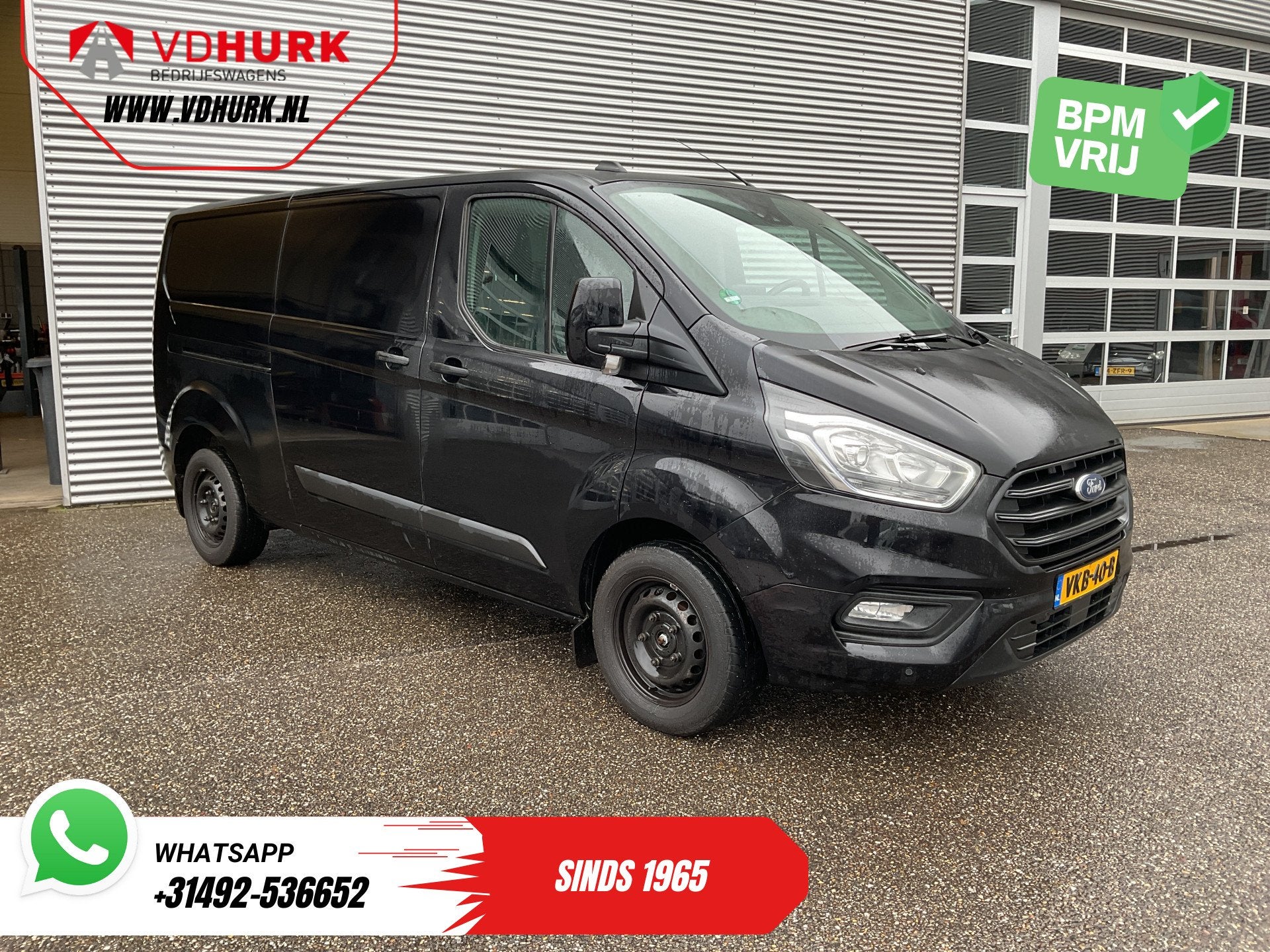 Ford Transit Custom 2.0 TDCI 130 pk L2 EXPORT Riem V.V/ Carp, Auto's, Stof, Euro 6, 4 cilinders, Zwart