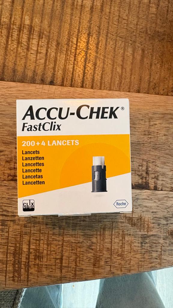 Accu-Chek FastClix Lancetten - 200+4 stuks, Ophalen of Verzenden, Nieuw