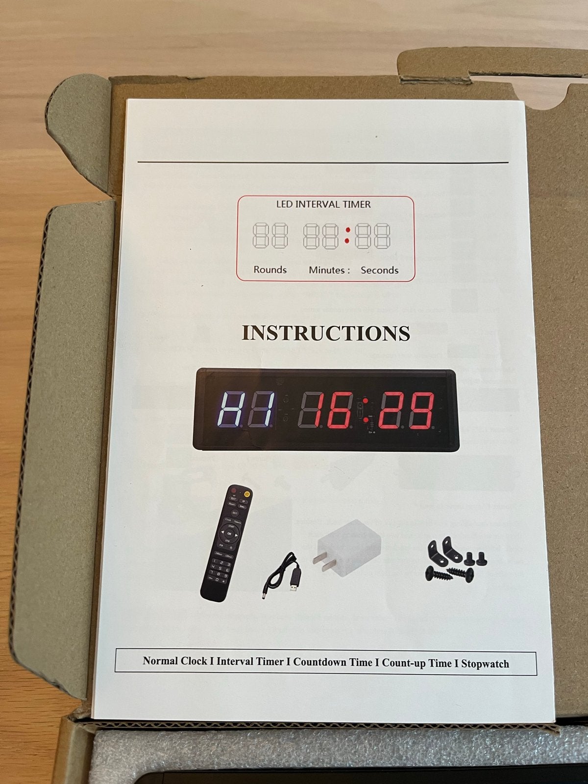 LED Interval Timer met standaard - Nieuw, Met verlichting, Overige typen, Nieuw, Ophalen of Verzenden