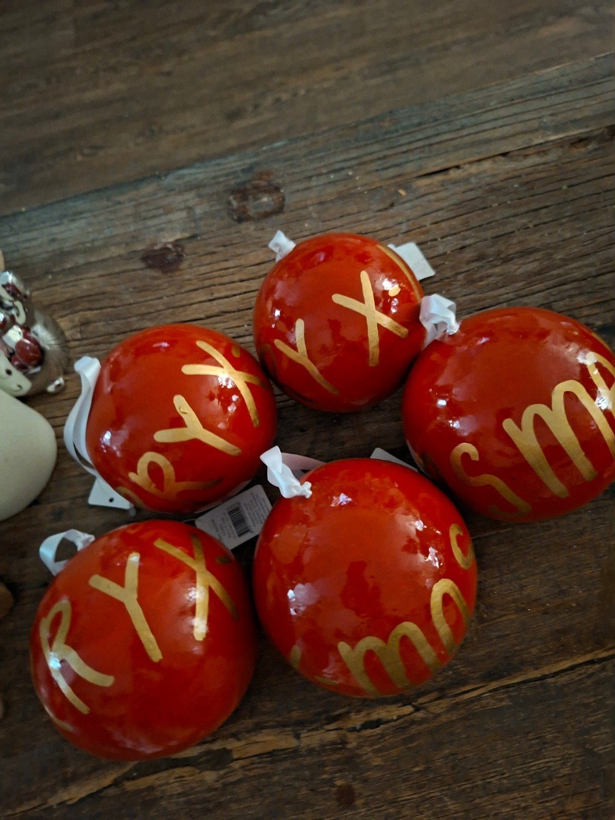 Riviera Maison kerstballen Santa en Merry Xmas, Ophalen, Nieuw