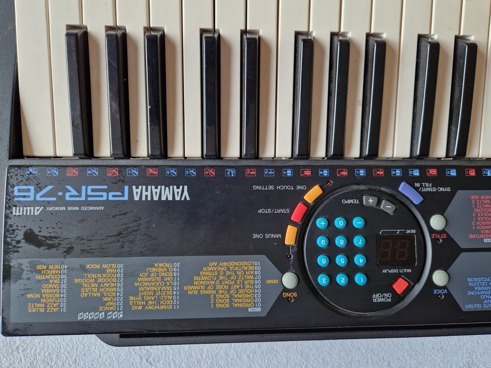 Yamaha PSR-76 Keyboard in prima staat, Muziek en Instrumenten, Keyboards, Ophalen, Gebruikt, 49 toetsen, Yamaha