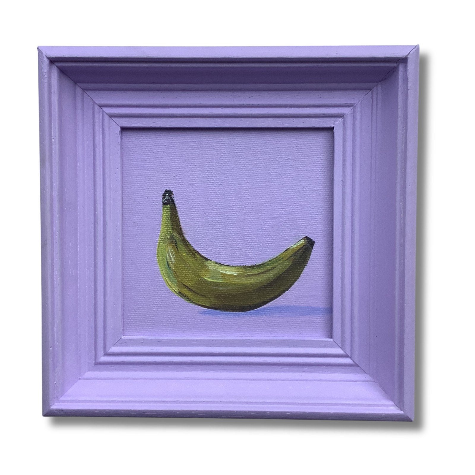 Handbeschilderd ingelijste canvas 'Banaan', Huis en Inrichting, Ophalen of Verzenden, MadeByEstas, -, -
