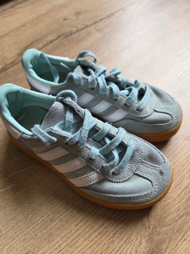 Adidas Spezial sneakers maat 28- Lichtblauw/Mintgroen, Ophalen, Sneakers of Gympen, Gedragen, Blauw