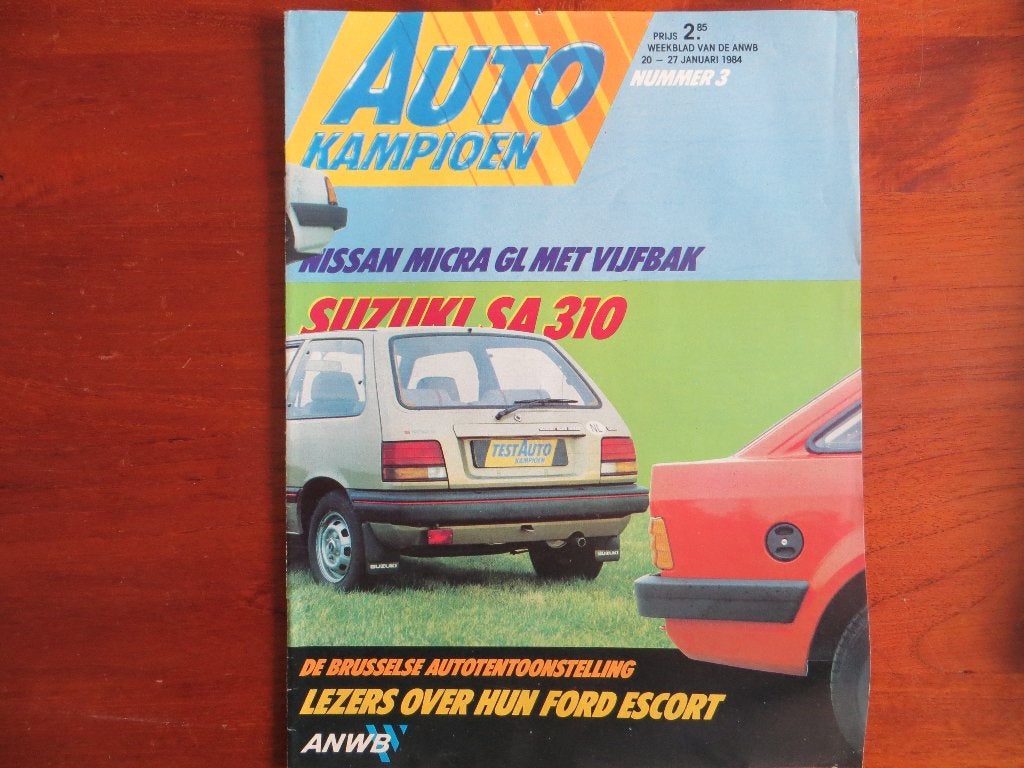 Autokampioen 3 1984 Suzuki SA 310, Nissan Micra GL, Brussel, Ophalen of Verzenden, Nieuw, Nissan