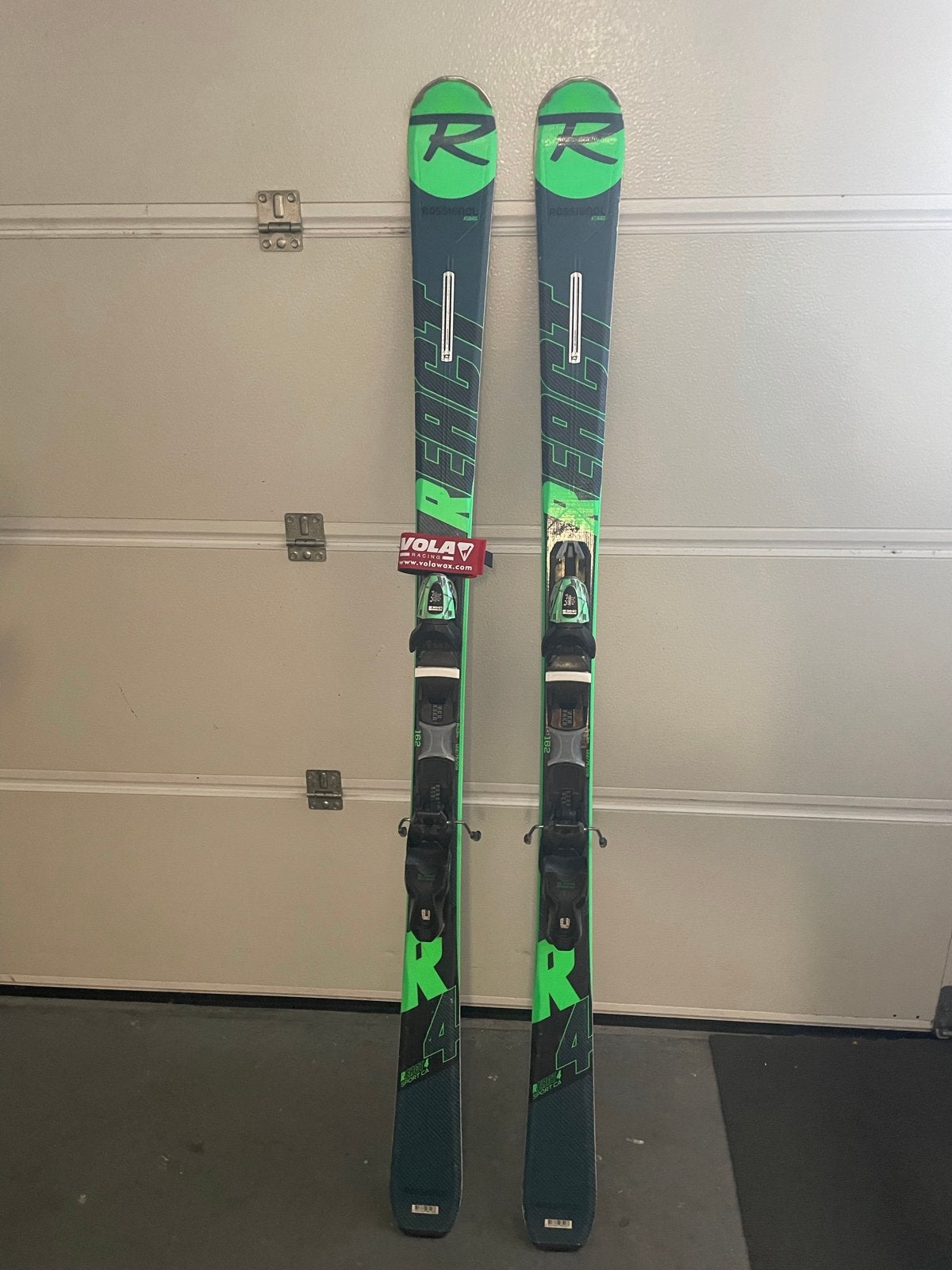 Rossignol React 4 ski's 162cm - Gewaxt en geslepen, 160 tot 180 cm, Gebruikt, Rossignol, Ophalen of Verzenden