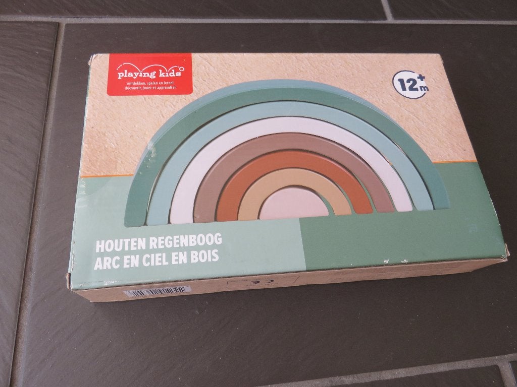 Houten regenboog, 7delig, nieuw. Doos is niet open geweest, Ophalen of Verzenden, Nieuw