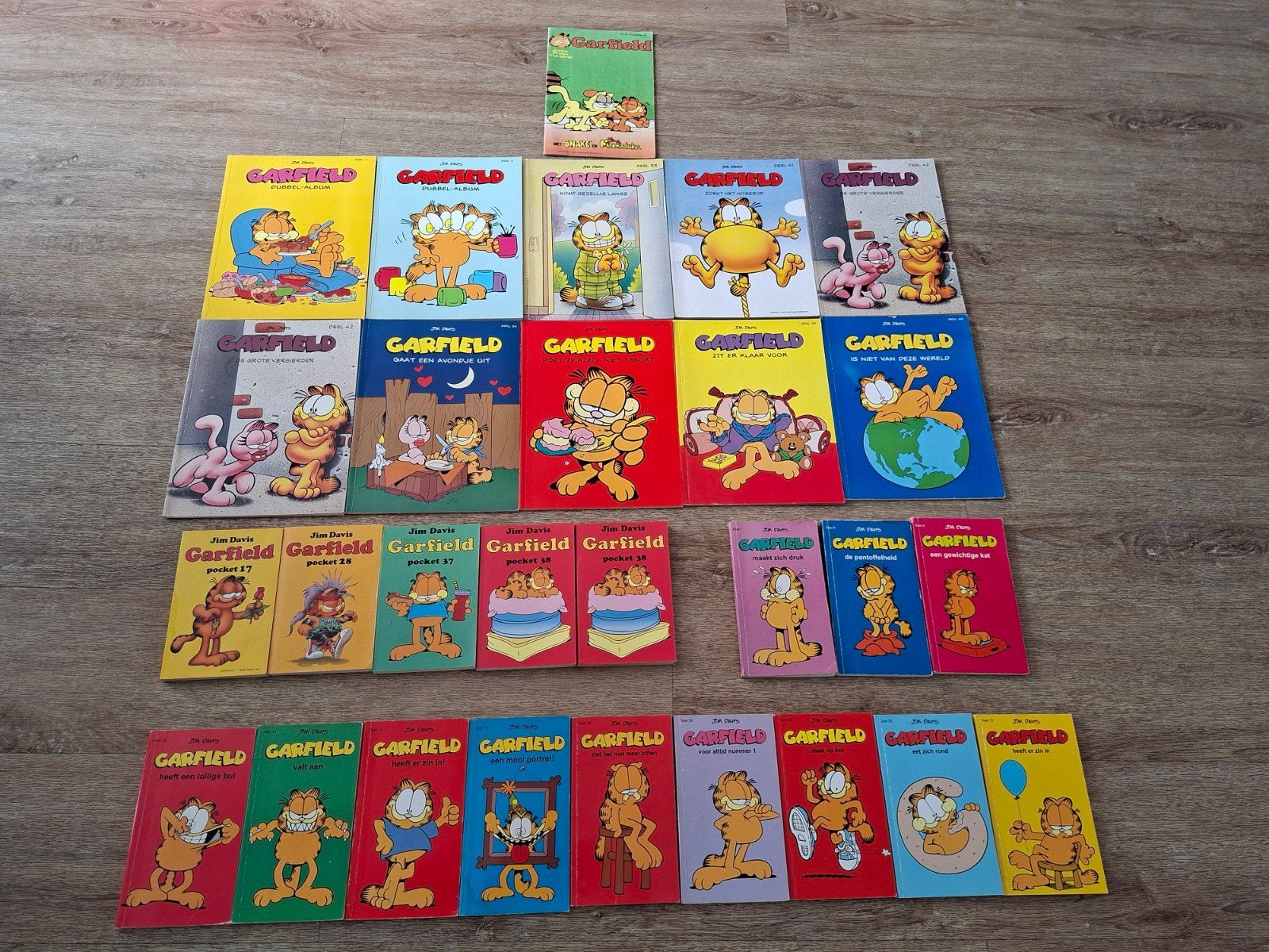 Garfield stripboeken albums  en pockets, Meerdere stripboeken, Ophalen of Verzenden, Gelezen