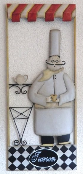 3D Wanddecoratie: Bistro / Tearoom - Kok - Bakker (nieuw, Niet ingevuld, Niet ingevuld, Niet ingevuld